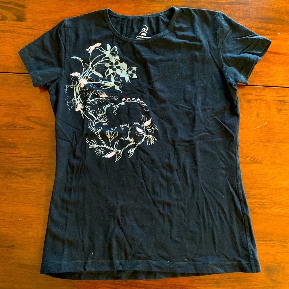 SPORTEK YOGA Fitted T-Shirt, Black, size L